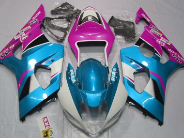 Bleu Brillant & Noir Mat 03-04 Suzuki GSXR 1000 Carénage