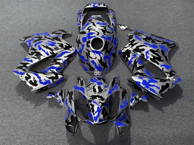 Bleu Camouflage 02-12 Honda VFR800 Carénage Bleu Camouflage 02-12 Honda VFR800 Carénage