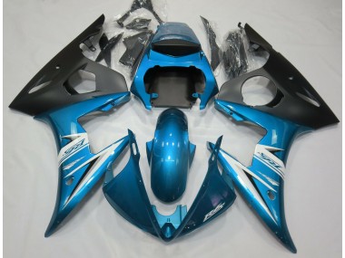Bleu Clair & Blanc 03-04 Yamaha R6 Carénage