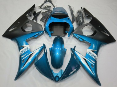 Bleu Clair & Blanc 03-04 Yamaha R6 Carénage