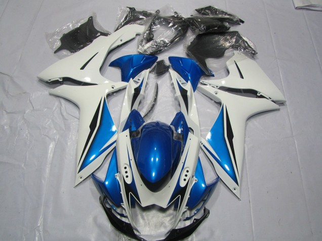 Bleu Clair & Blanc 11-24 Suzuki GSXR 600-750 Carénage Bleu Clair & Blanc 11-24 Suzuki GSXR 600-750 Carénage