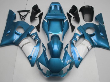 Bleu Clair & Blanc 98-02 Yamaha R6 Carénage