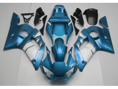Bleu Clair & Blanc 98-02 Yamaha R6 Carénage