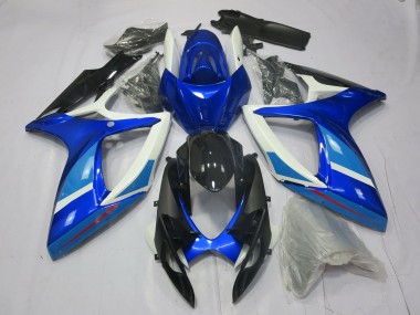 Bleu Clair & Foncé 06-07 Suzuki GSXR 600-750 Carénage