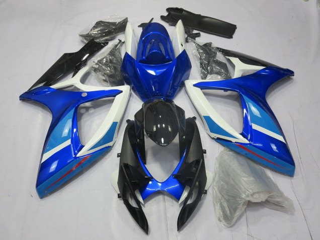 Bleu Clair & Foncé 06-07 Suzuki GSXR 600-750 Carénage Bleu Clair & Foncé 06-07 Suzuki GSXR 600-750 Carénage