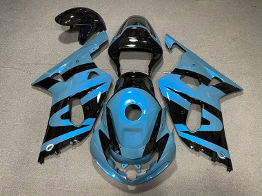 Bleu Clair Nacré & Noir 01-03 Suzuki GSXR 600-750 Carénage