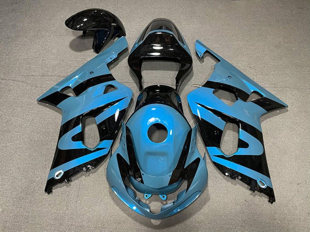 Bleu Clair Nacré & Noir 01-03 Suzuki GSXR 600-750 Carénage Bleu Clair Nacré & Noir 01-03 Suzuki GSXR 600-750 Carénage