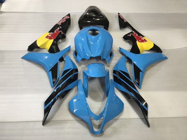 Bleu Clair Rouge Taureau 07-08 Honda CBR600RR Carénage Bleu Clair Rouge Taureau 07-08 Honda CBR600RR Carénage