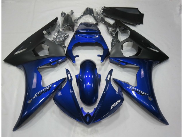 Bleu Foncé Brillant 05 Yamaha R6 Carénage Bleu Foncé Brillant 05 Yamaha R6 Carénage