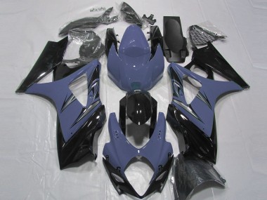 Bleu Foncé & Noir 07-08 Suzuki GSXR 1000 Carénage
