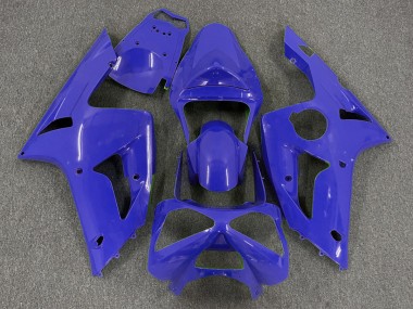 Bleu Foncé Uni 03-04 Kawasaki ZX6R Carénage