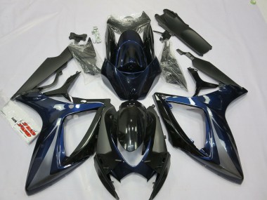 Bleu & Gris 06-07 Suzuki GSXR 600-750 Carénage