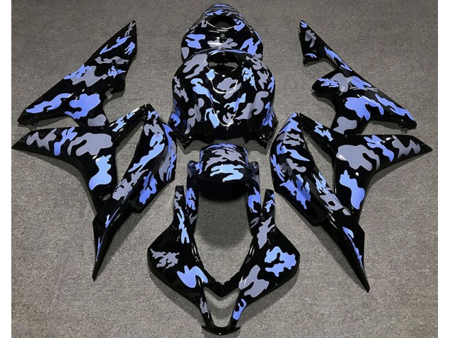 Bleu & Gris Camouflage 07-08 Honda CBR600RR Carénage Bleu & Gris Camouflage 07-08 Honda CBR600RR Carénage