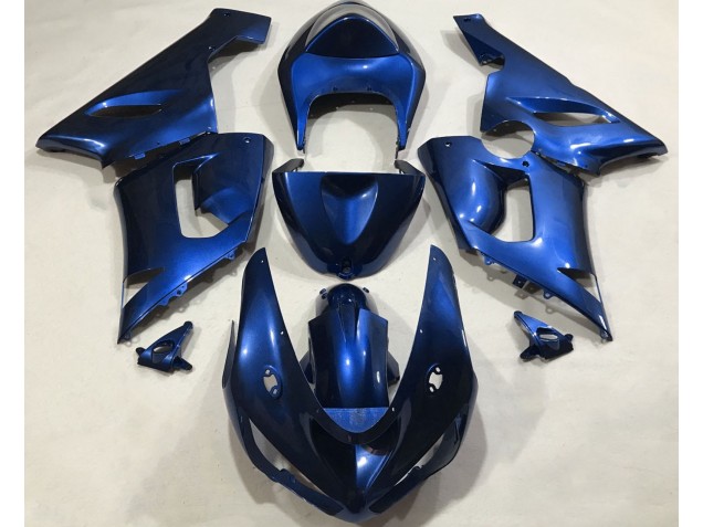 Bleu Métallisé 05-06 Kawasaki ZX6R Carénage Bleu Métallisé 05-06 Kawasaki ZX6R Carénage