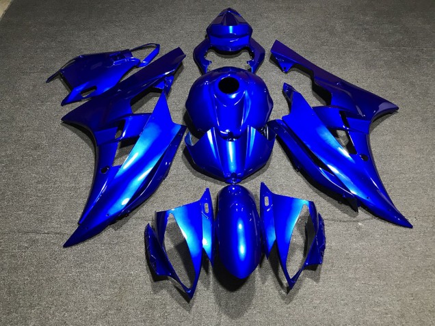 Bleu Métallisé Uni 06-07 Yamaha R6 Carénage Bleu Métallisé Uni 06-07 Yamaha R6 Carénage