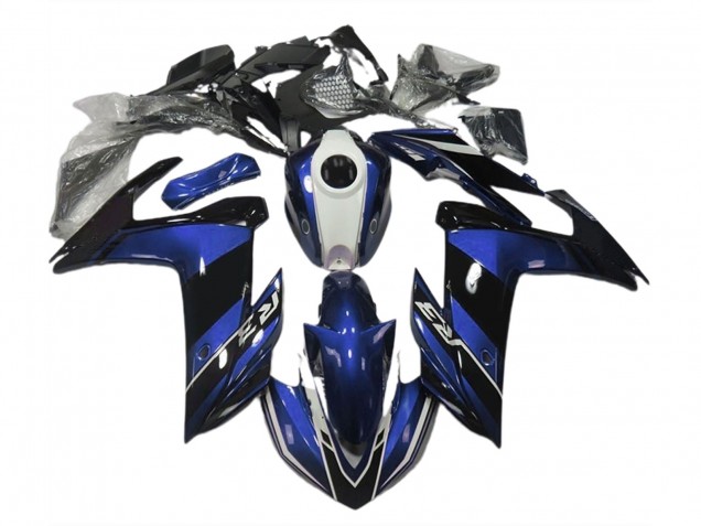 Bleu & Noir Brillant 15-18 Yamaha R3 Carénage Bleu & Noir Brillant 15-18 Yamaha R3 Carénage