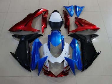 Bleu / Noir / Rouge 11-24 Suzuki GSXR 600-750 Carénage