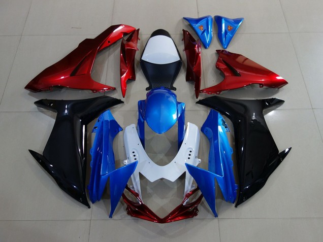Bleu / Noir / Rouge 11-24 Suzuki GSXR 600-750 Carénage Bleu / Noir / Rouge 11-24 Suzuki GSXR 600-750 Carénage