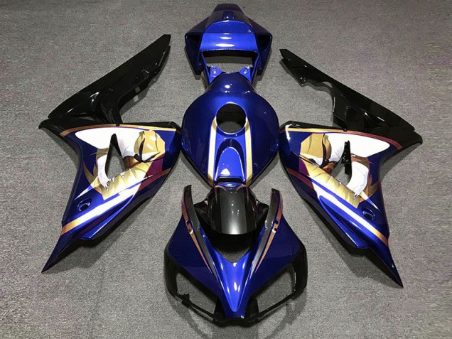 Bleu & Or 06-07 Honda CBR1000RR Carénage Bleu & Or 06-07 Honda CBR1000RR Carénage