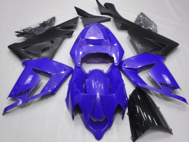 Bleu Perle & Noir 04-05 Kawasaki ZX10R Carénage