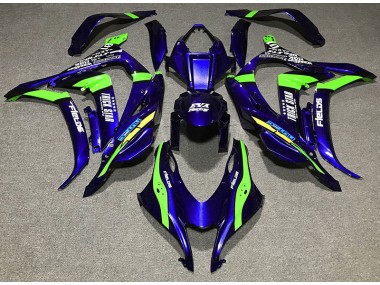 Bleu Profond Trickstar 16-19 Kawasaki ZX10R Carénage