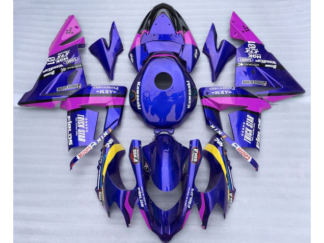 Bleu & Rose Trickstar 04-05 Kawasaki ZX10R Carénage Bleu & Rose Trickstar 04-05 Kawasaki ZX10R Carénage