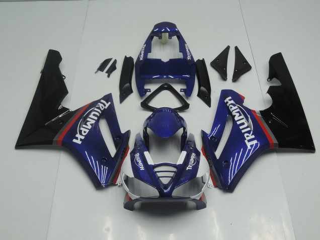 Bleu & Rouge Brillant 09-12 Triumph Daytona 675 Carénage Bleu & Rouge Brillant 09-12 Triumph Daytona 675 Carénage