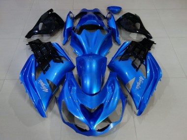 Bleu Vif & Noir Brillant 12-21 Kawasaki ZX14R Carénage