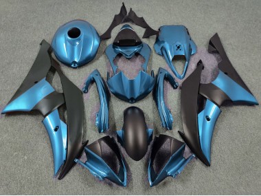 Bleu Électrique & Noir Mat 08-16 Yamaha R6 Carénage