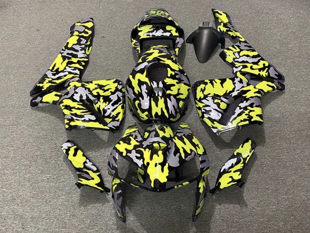 Camouflage & Jaune Fluo 05-06 Honda CBR600RR Carénage Camouflage & Jaune Fluo 05-06 Honda CBR600RR Carénage