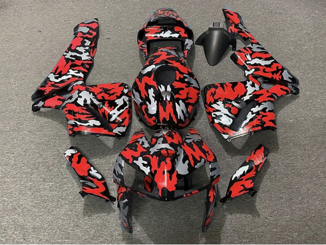 Camouflage & Rouge 05-06 Honda CBR600RR Carénage Camouflage & Rouge 05-06 Honda CBR600RR Carénage