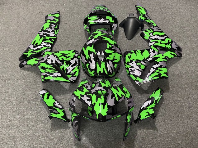 Camouflage & Vert 05-06 Honda CBR600RR Carénage Camouflage & Vert 05-06 Honda CBR600RR Carénage