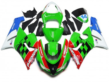 Chèque Multicolore 05-06 Kawasaki ZX6R Carénage