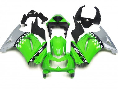 Chèque Vert & Noir 08-12 Kawasaki Ninja 250 Carénage