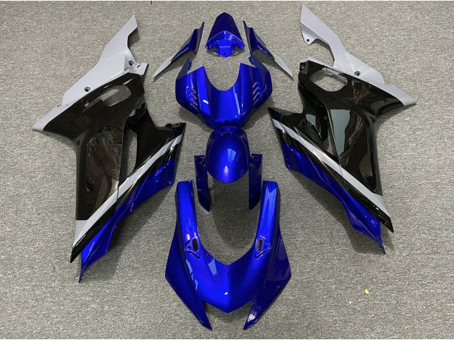 Ciment Noir & Bleu 17-21 Yamaha R6 Carénage Ciment Noir & Bleu 17-21 Yamaha R6 Carénage