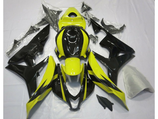 Conception Jaune & Noire OEM 07-08 Honda CBR600RR Carénage Conception Jaune & Noire OEM 07-08 Honda CBR600RR Carénage