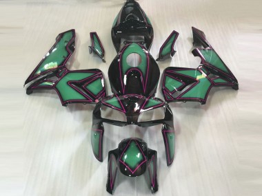Contour Vert Émeraude & Rose 05-06 Honda CBR600RR Carénage