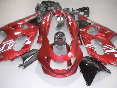 Décalcomanies Rouges & Blanches Brillantes 98-07 Yamaha YZF600 Carénage
