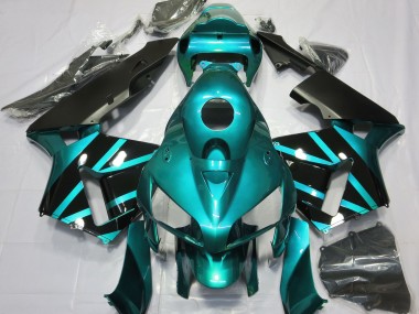 Design Bleu Sarcelle & Noir Brillant 05-06 Honda CBR600RR Carénage