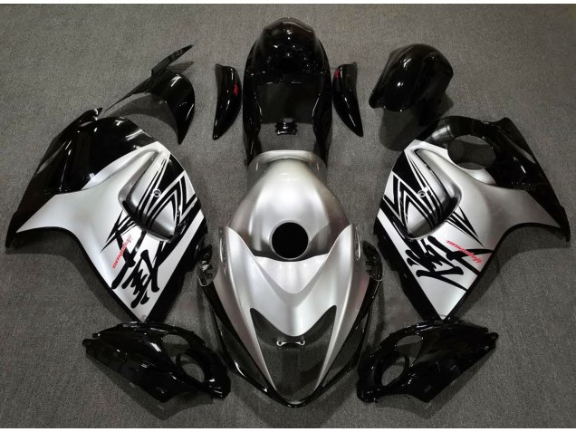 Design Noir Brillant & Argent 08-20 Suzuki GSXR 1300 Carénage Design Noir Brillant & Argent 08-20 Suzuki GSXR 1300 Carénage