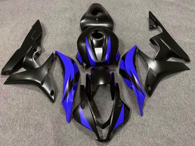 Design Noir Mat & Bleu 07-08 Honda CBR600RR Carénage