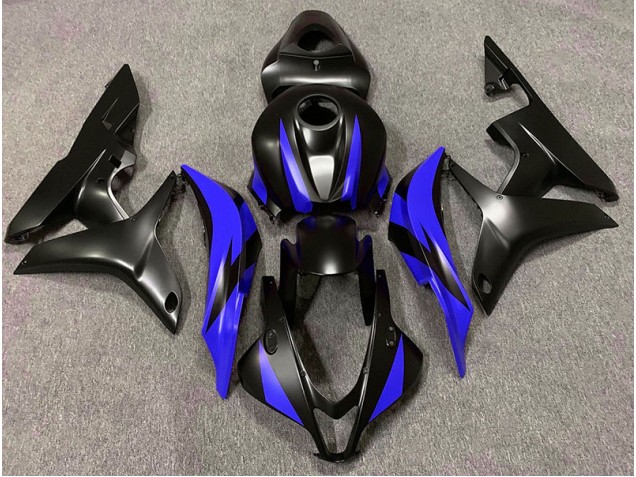 Design Noir Mat & Bleu 07-08 Honda CBR600RR Carénage Design Noir Mat & Bleu 07-08 Honda CBR600RR Carénage