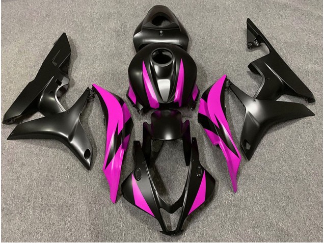Design Noir Mat & Rose 07-08 Honda CBR600RR Carénage Design Noir Mat & Rose 07-08 Honda CBR600RR Carénage