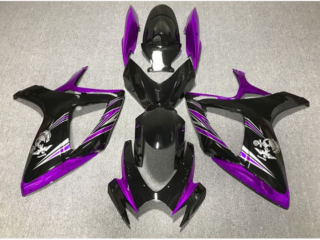 Design Violet & Noir Brillant 06-07 Suzuki GSXR 600-750 Carénage Design Violet & Noir Brillant 06-07 Suzuki GSXR 600-750 Carénage