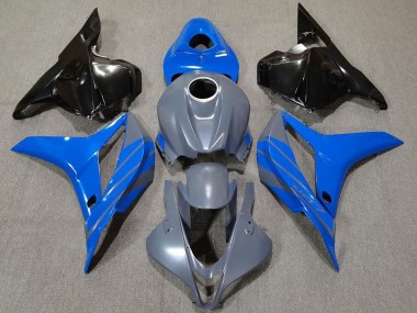 Double Bleu Sur Gris 09-12 Honda CBR600RR Carénage