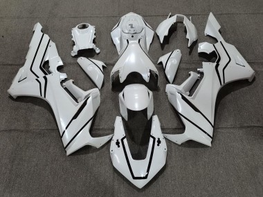 Doublure Blanc Nacré & Noir 17-23 Honda CBR1000RR Carénage
