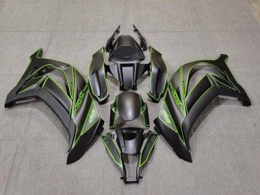 Doublure Noire Mate & Verte 11-15 Kawasaki ZX10R Carénage
