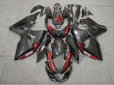 Fibre De Carbone Rouge 09-16 Suzuki GSXR 1000 Carénage