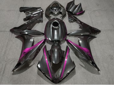 Fibre De Carbone Style W Rose 04-06 Yamaha R1 Carénage