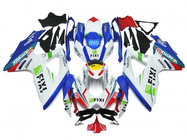 Fixi Personnalisé 08-10 Suzuki GSXR 600-750 Carénage Fixi Personnalisé 08-10 Suzuki GSXR 600-750 Carénage